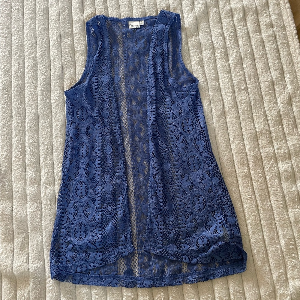 Kid’s Blue Lace Sleeveless Top